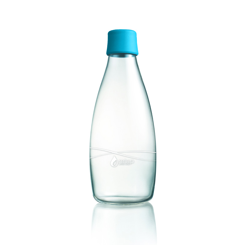 Retap Bottle 0,8L-Transparant, #FFFFFF-1 kleur