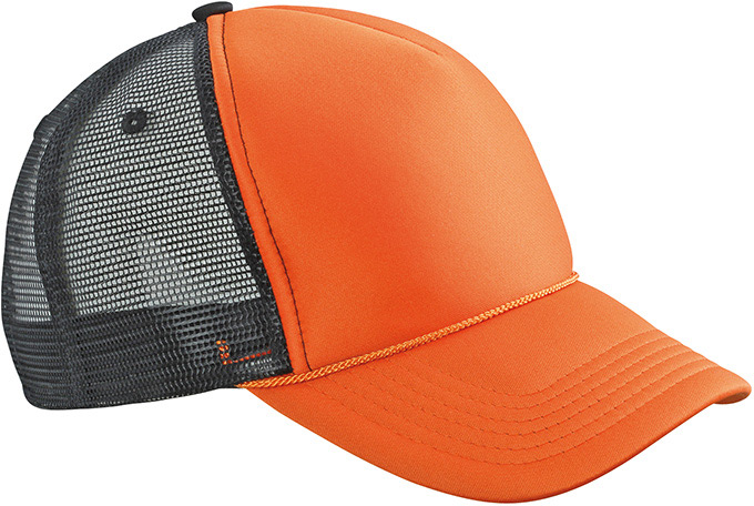 Retro Mesh Cap-Oranje/zwart