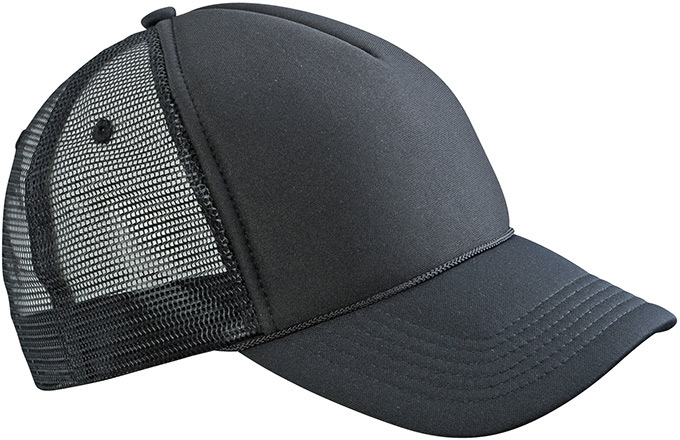 Retro Mesh Cap-Zwart/zwart