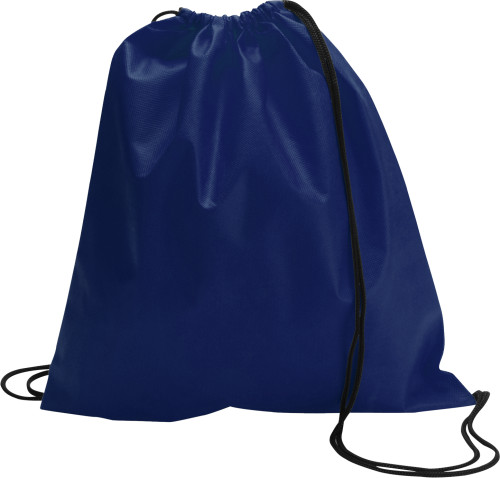Rugzak met koordsluiting-Blauw-Zonder opdruk