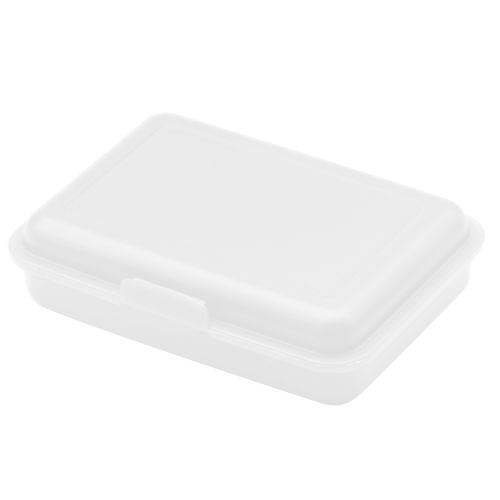 Broodtrommel Schoolbox Junior-1 kleur-Transparant, #f5f5f5