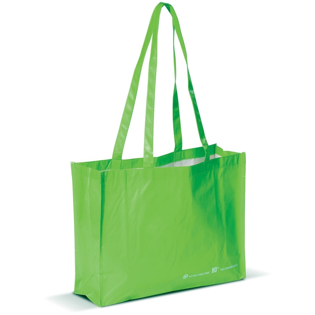 Schoudertas PET 110 g/m²-Licht groen