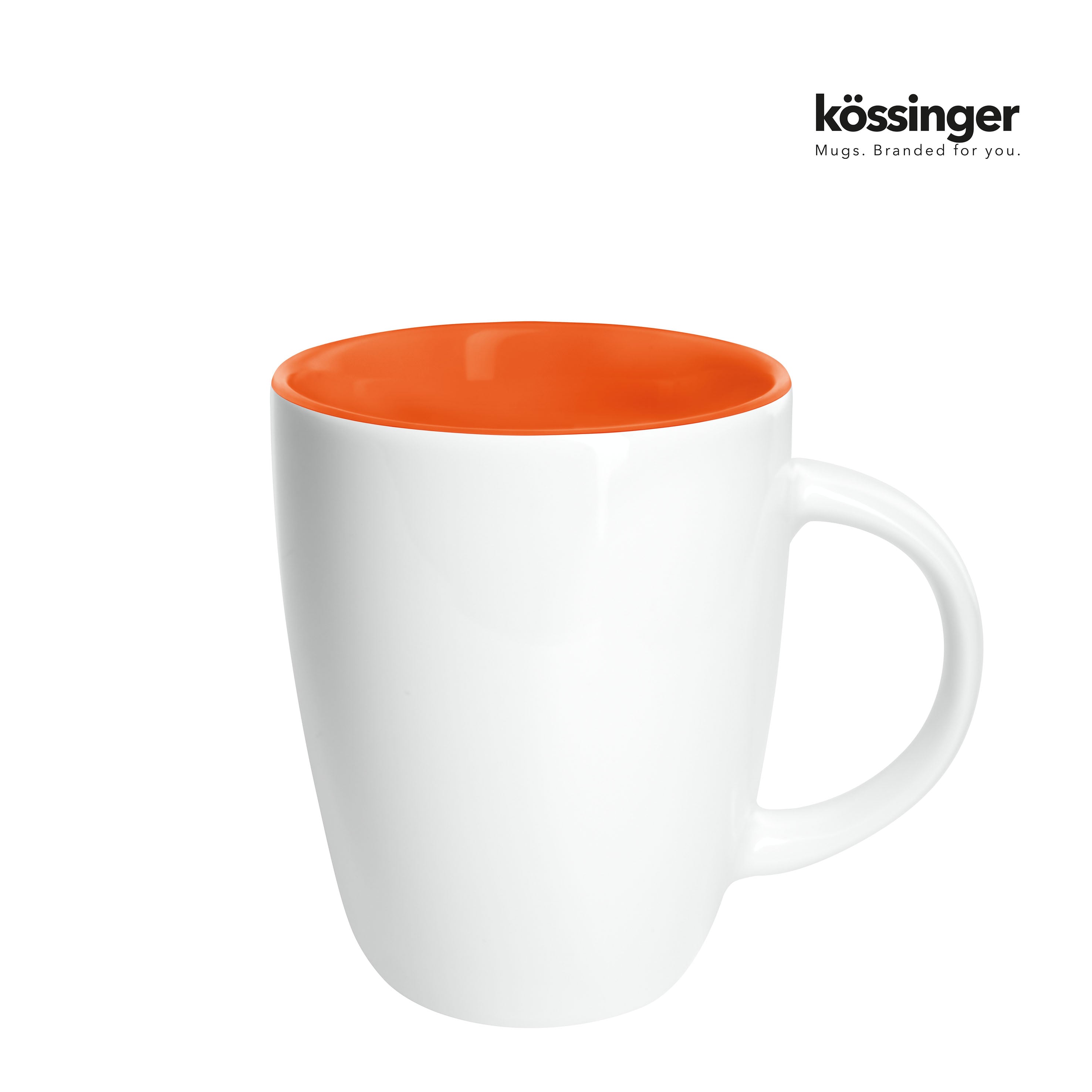 Senator Elektra Inside mok 250ml - keramiek - gekleurde binnenkant-Oranje