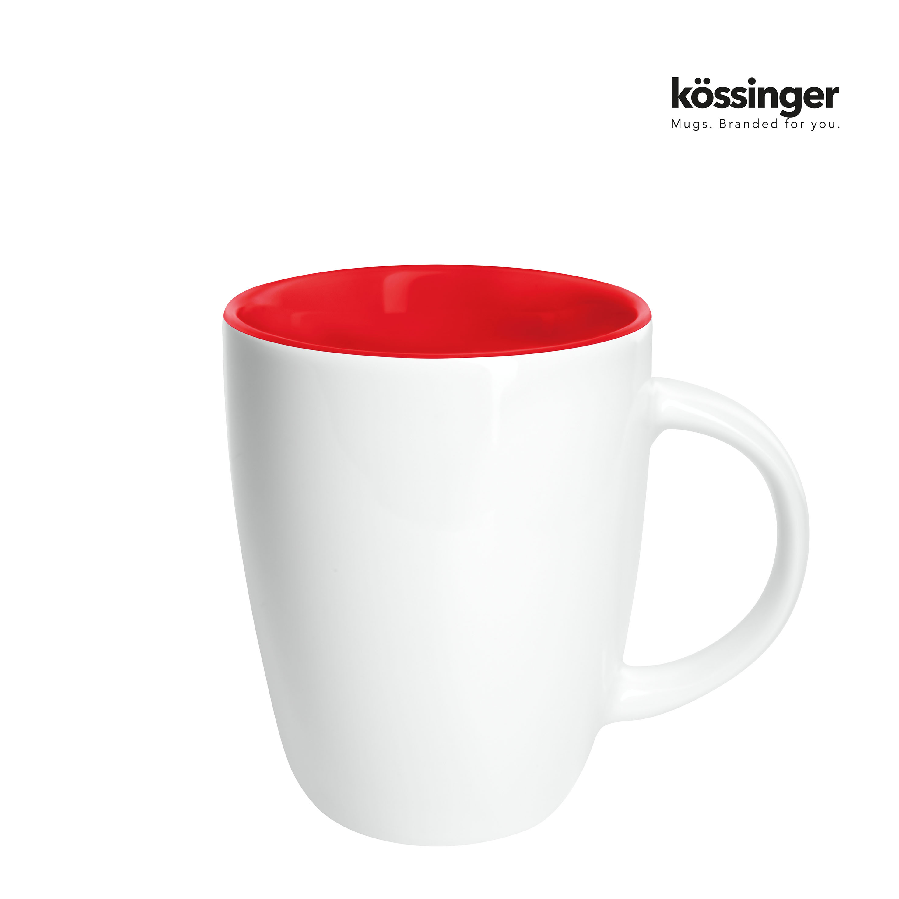Senator Elektra Inside mok 250ml - keramiek - gekleurde binnenkant-Rood