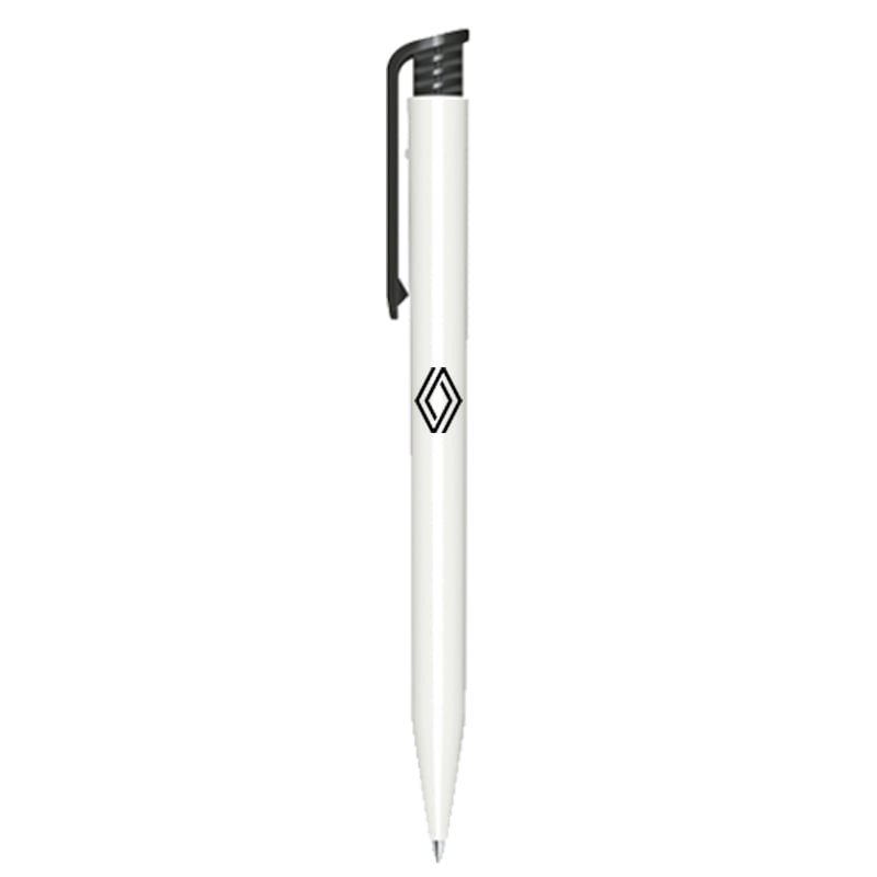 Super Hit balpen full color (prijs incl. opdruk)-Wit / zwart