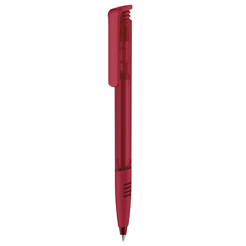 Senator Super Hit Clear + softgrip-Donkerrood