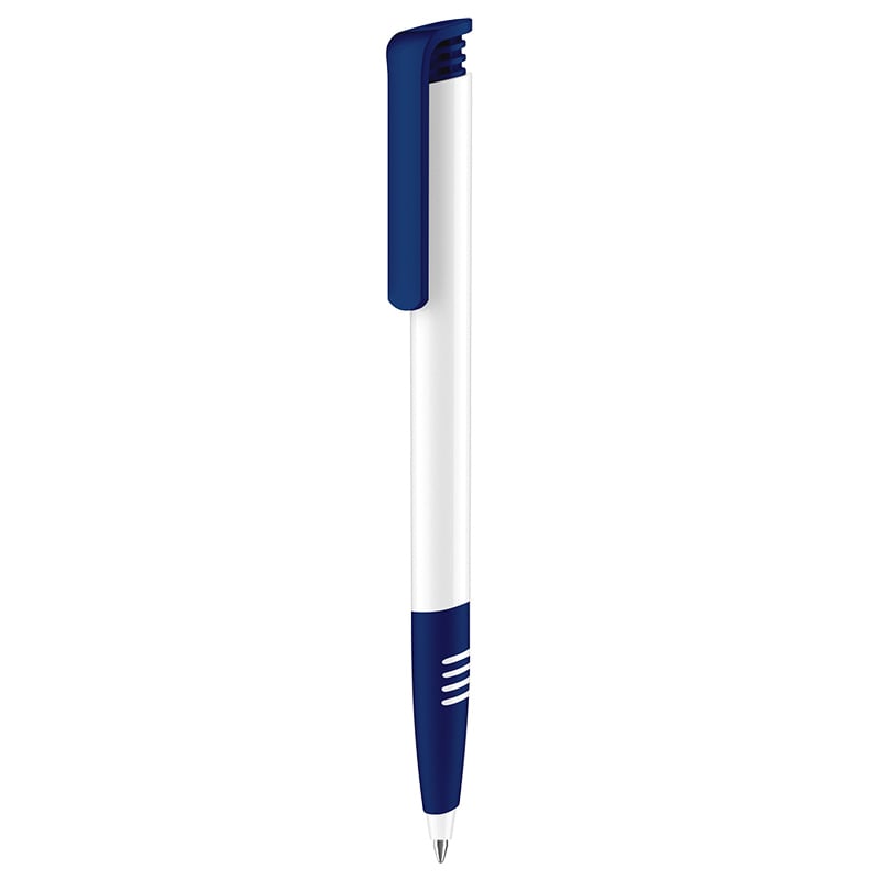 Senator Super Hit Polished basic + softgrip-Wit / donkerblauw
