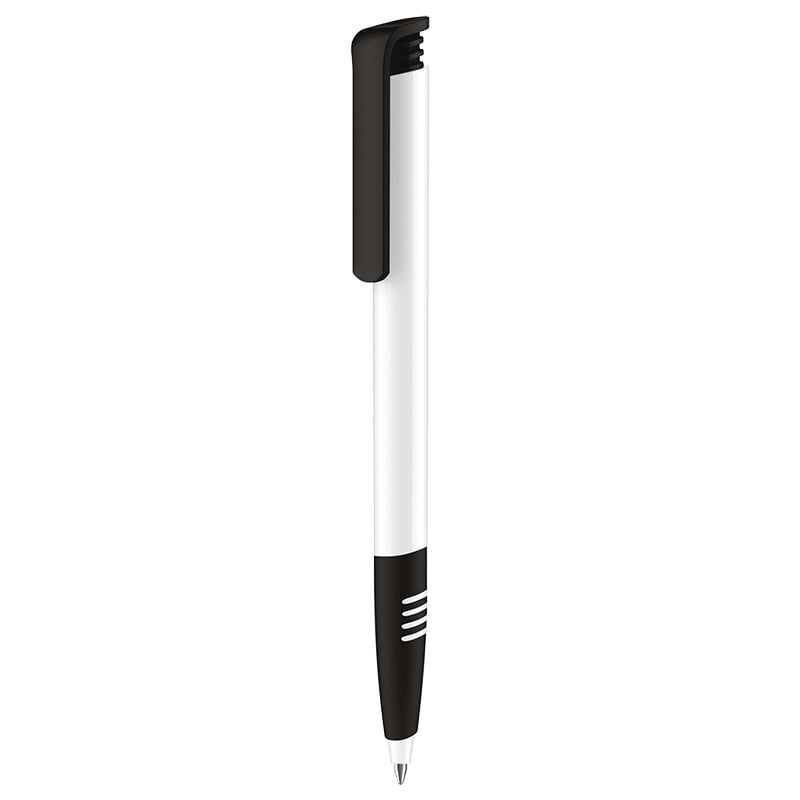Senator Super Hit Polished basic + softgrip-Wit / zwart