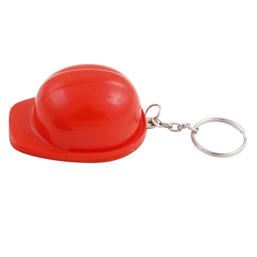 Sleutelhanger flesopener Helm-Rood-Zonder opdruk