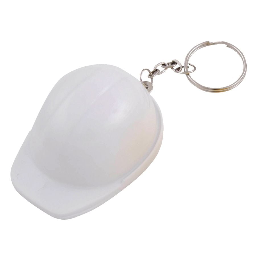 Sleutelhanger flesopener Helm-Wit-Zonder opdruk