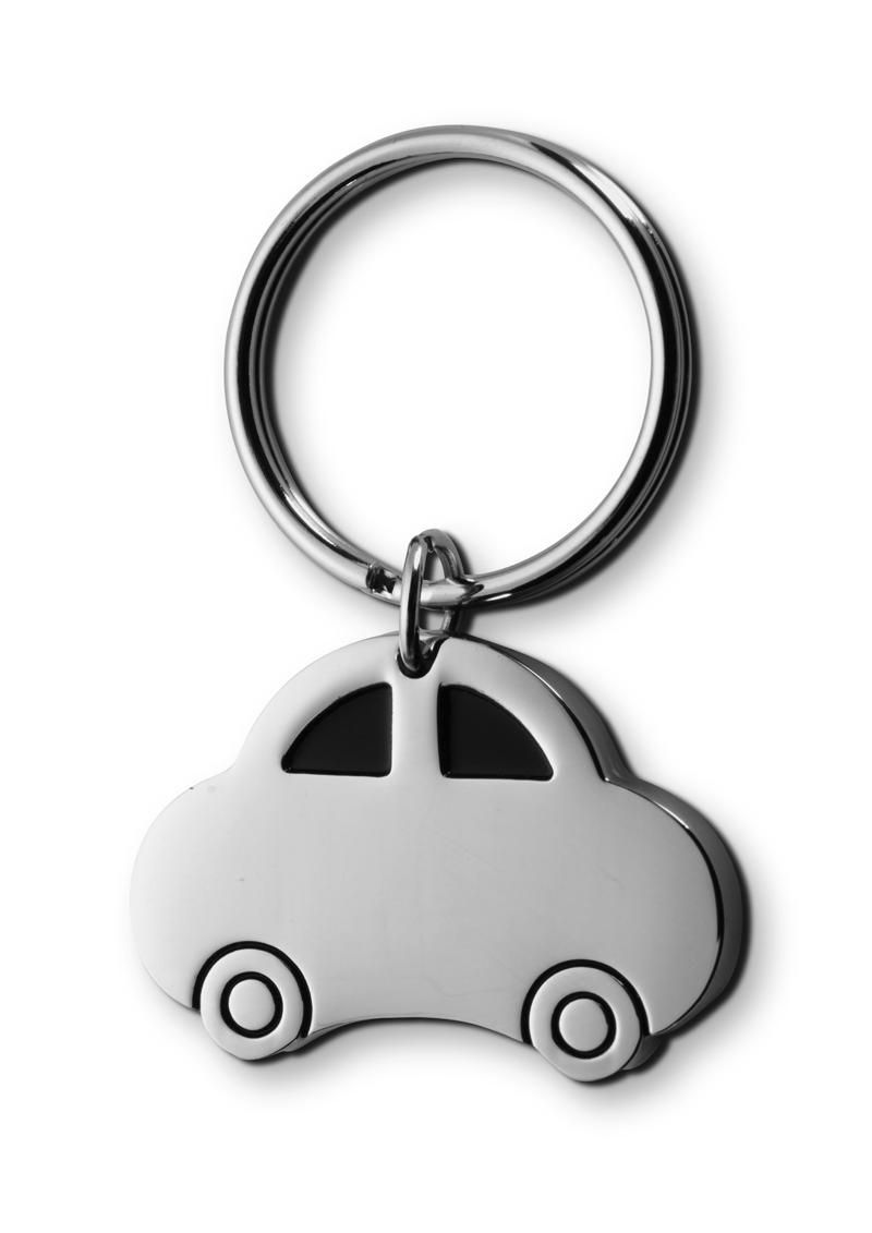 Sleutelhanger model auto-Zilver-Zonder opdruk