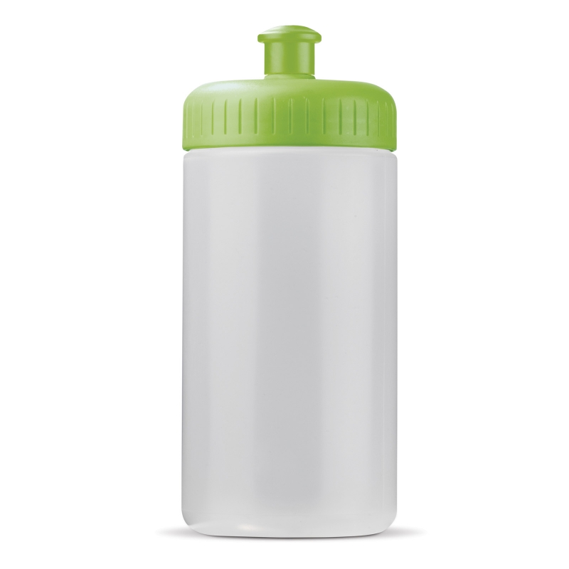 Sportbidon Basic 500ml-Wit / licht groen