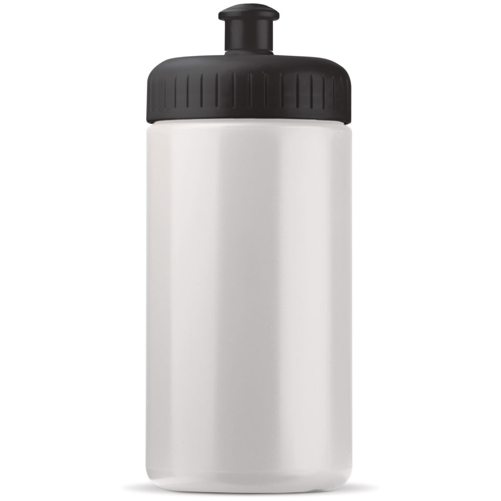Sportbidon Basic 500ml-Wit / zwart