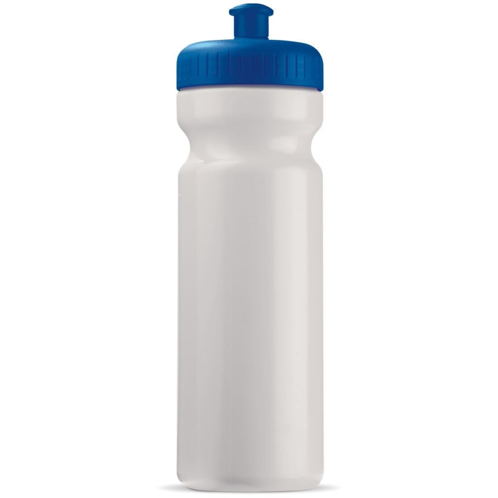 Sportbidon Basic 750ml-Wit / donker blauw