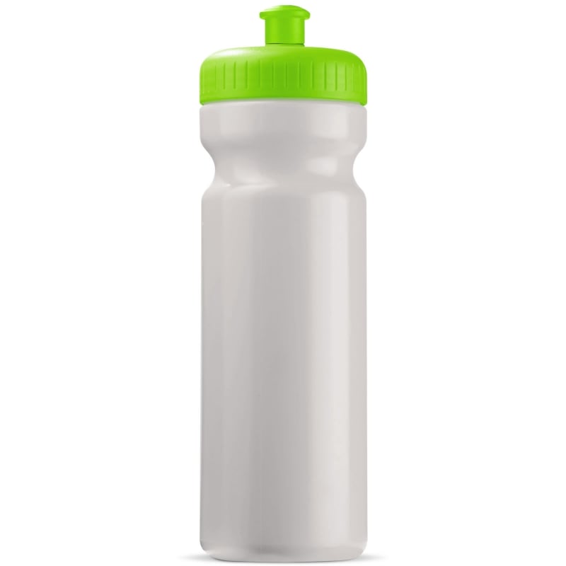 Sportbidon Basic 750ml-Wit / licht groen