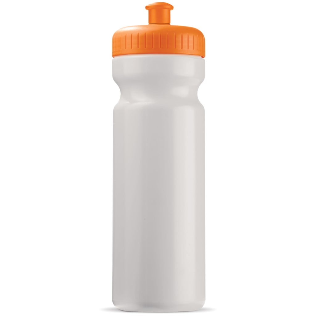Sportbidon Basic 750ml-Wit / oranje