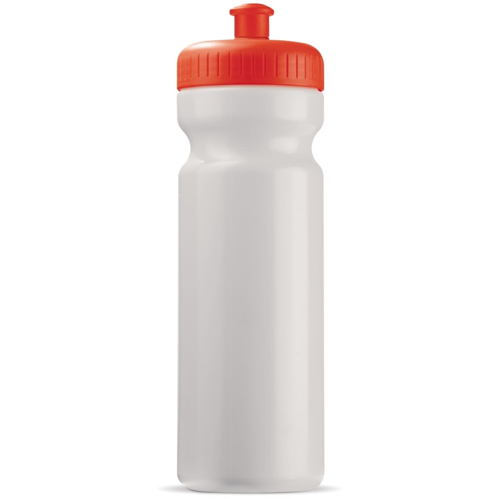 Sportbidon Basic 750ml-Wit / rood
