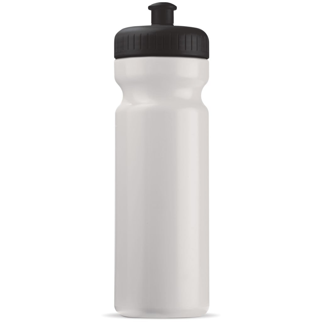 Sportbidon Basic 750ml-Wit / zwart