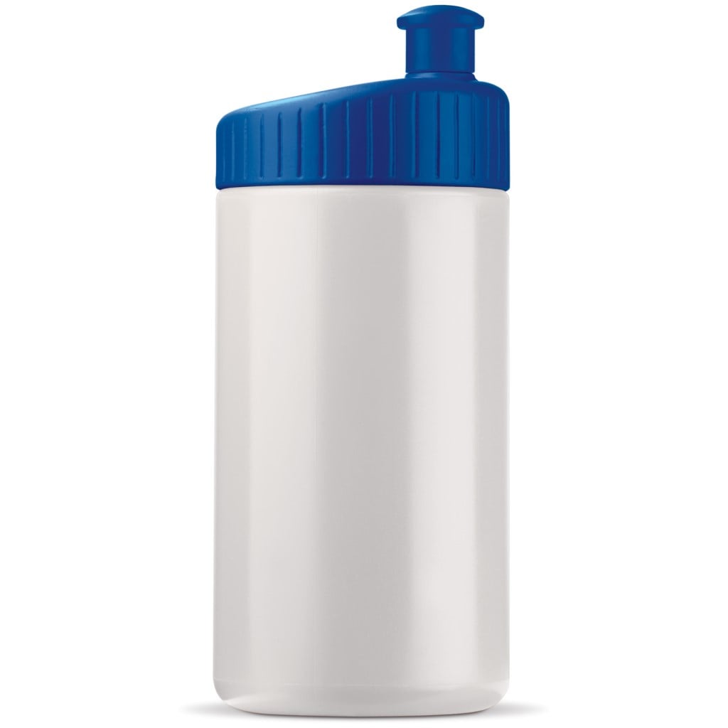 Sportbidon Design 500ml-Wit / donker blauw