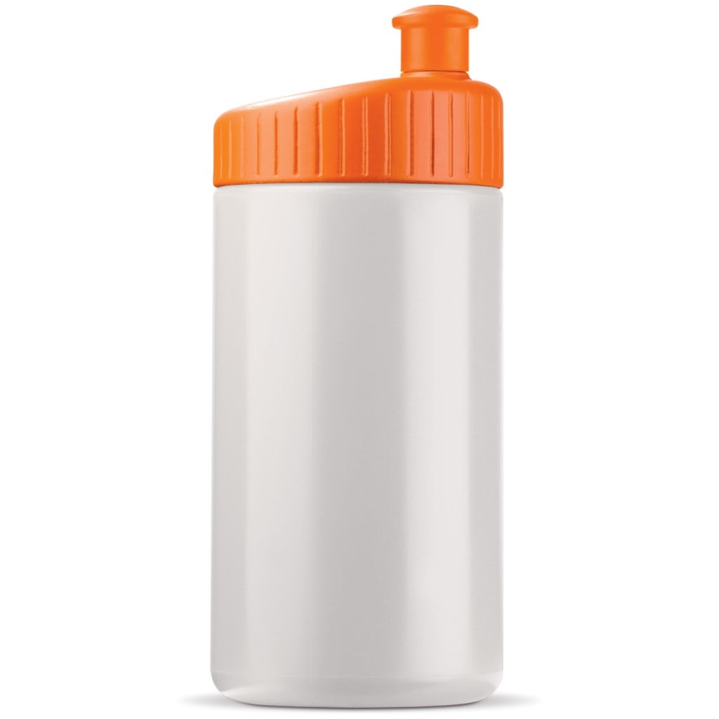 Sportbidon Design 500ml-Wit / oranje