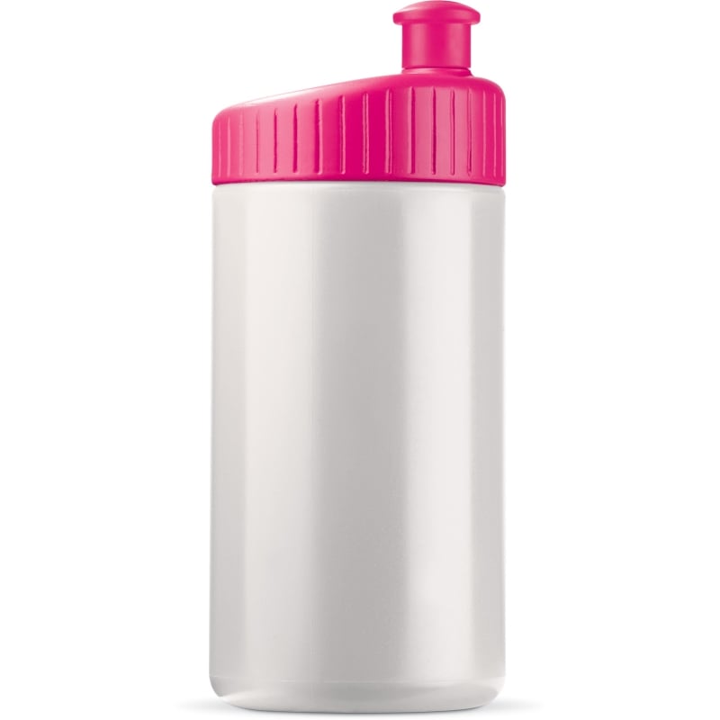 Sportbidon Design 500ml-Wit / roze