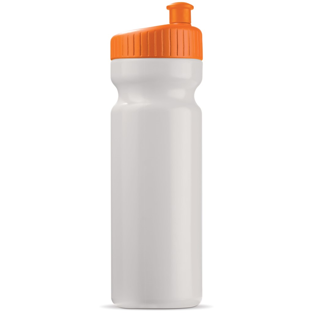 Sportbidon Design 750ml-Wit / oranje