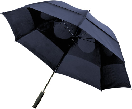 Stormparaplu 8 panelen dubbele laag met foam handvat-Blauw-Zonder opdruk
