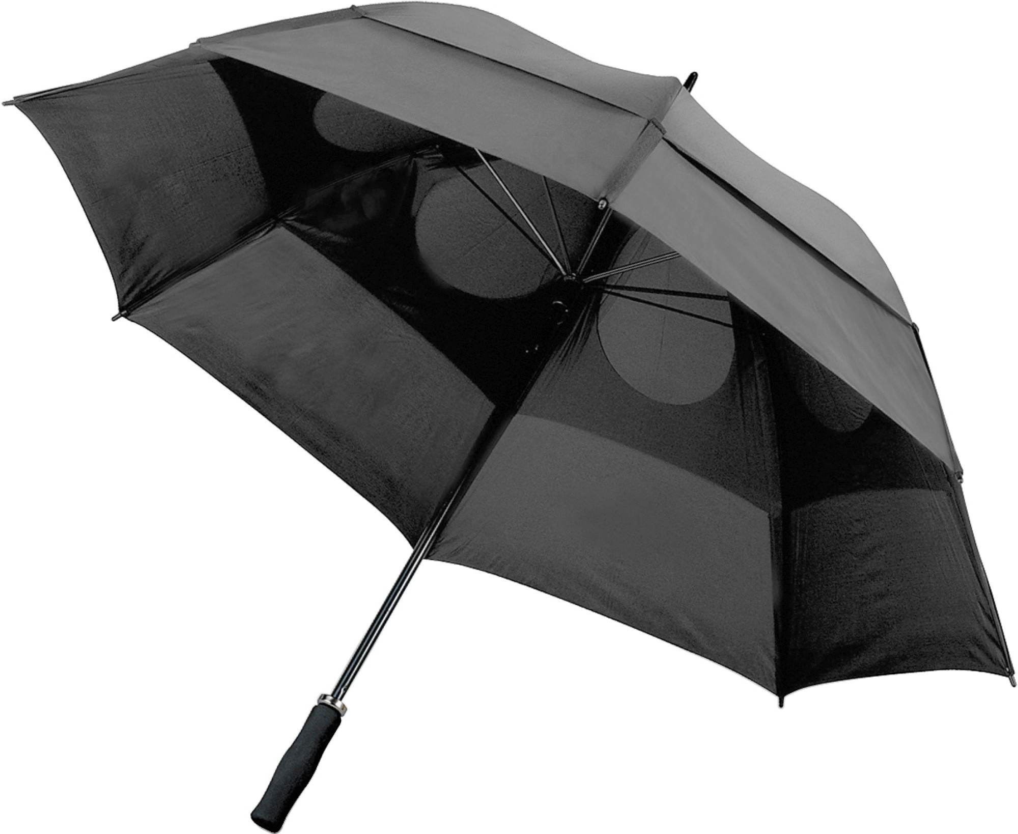 Stormparaplu 8 panelen dubbele laag met foam handvat-Grijs