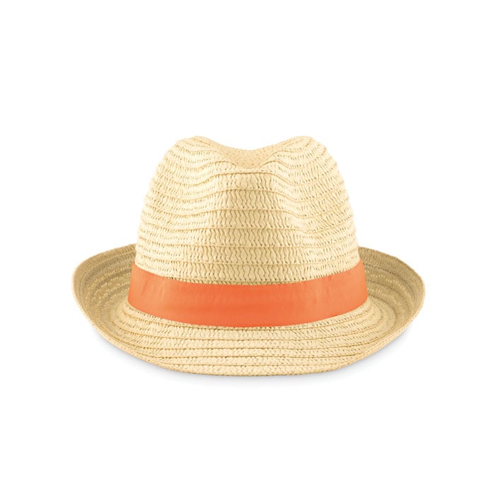 strohoed naturel-Oranje