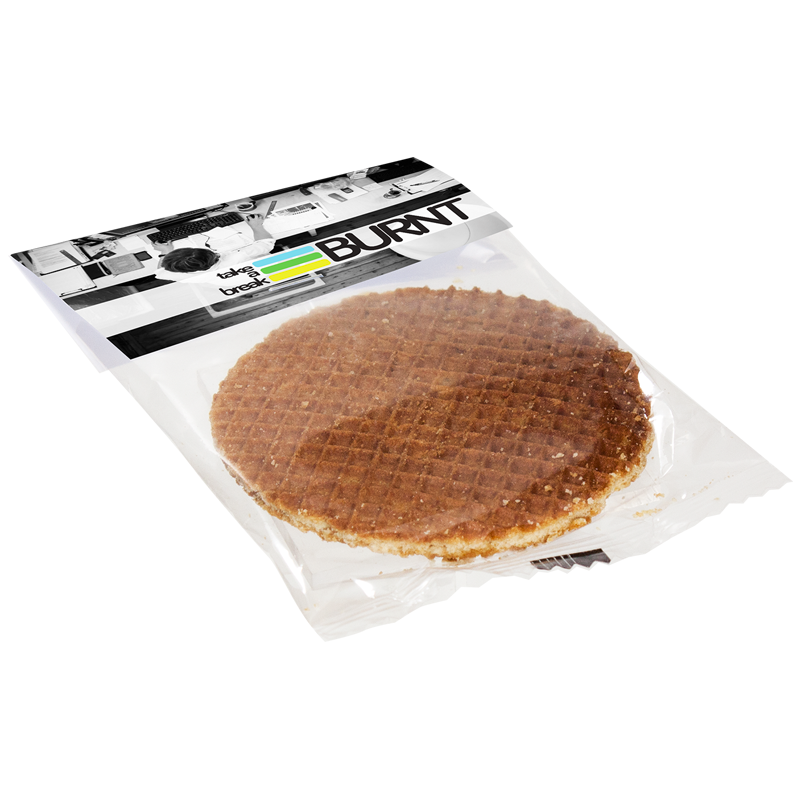 Stroopwafel met kopkaartje-Transparant
