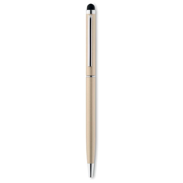 Stylus pen met glimmende chromen clip-Champagne