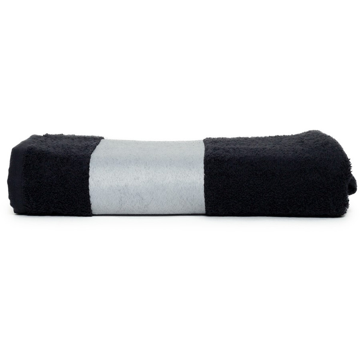 Sublimatie handdoek 70 x 140 cm-Zwart