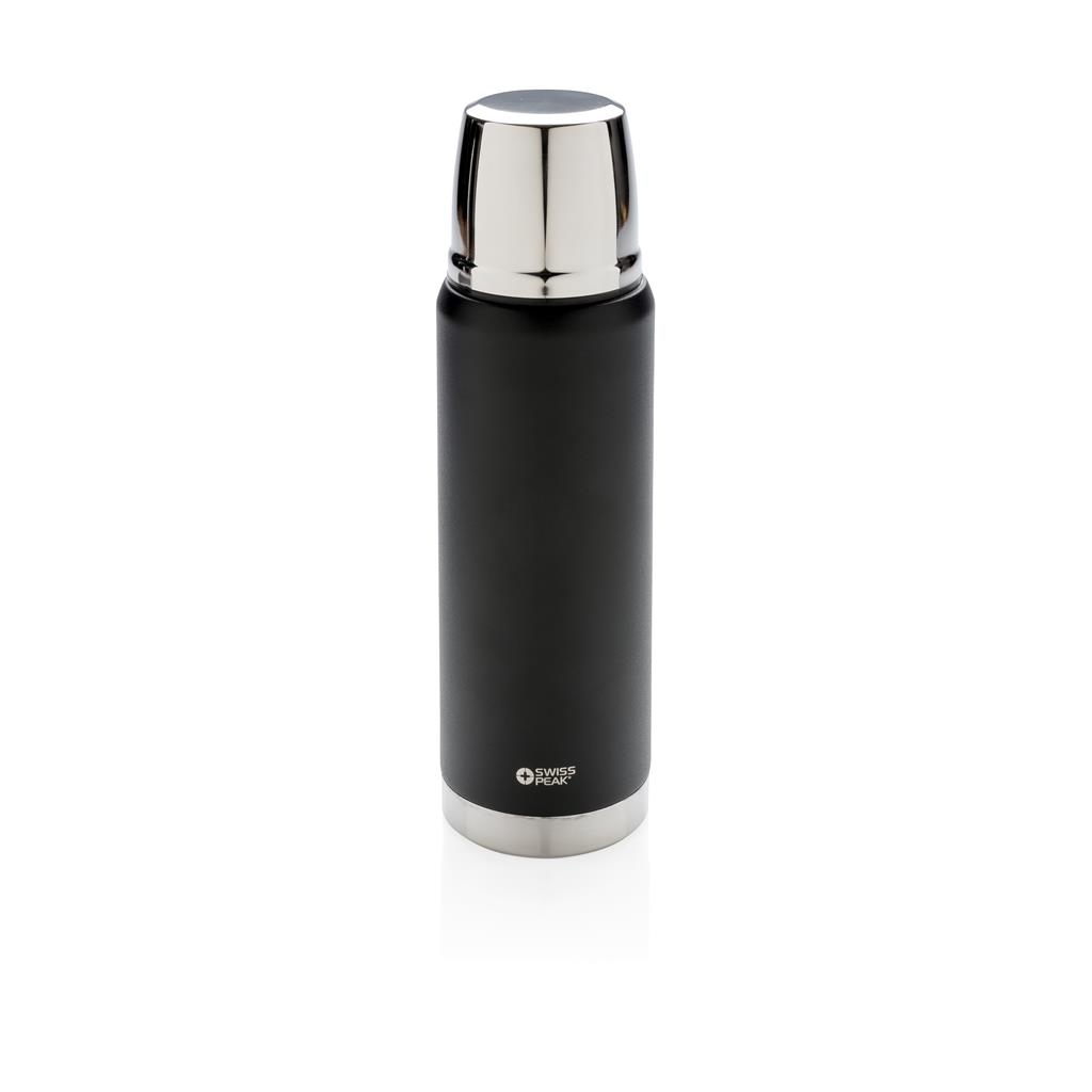 Swiss Peak Elite 0.5L copper vacuüm fles-Zwart