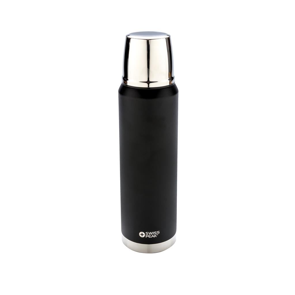 Swiss Peak Elite 1L copper vacuüm fles-Zwart