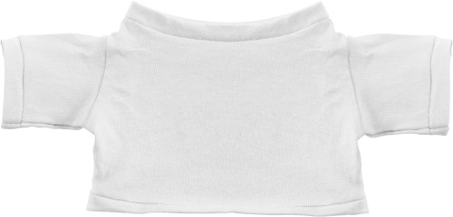 T-shirt voor kleine knuffel-Wit-Zonder opdruk