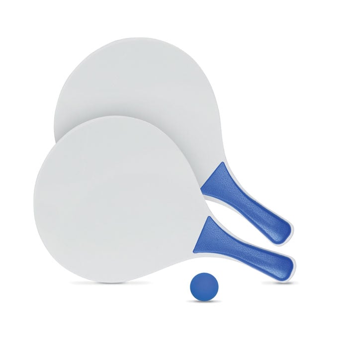 Tennisset voor op het strand-Blauw-Zonder opdruk