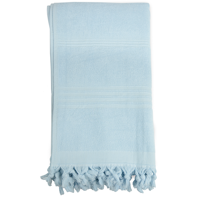 Terry hamam handdoek-Lichtblauw