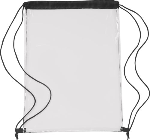 Transparante rugzak (PVC)-Zwart