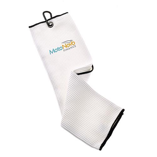 Trifold Micro Fibre Waffle Towel-Wit