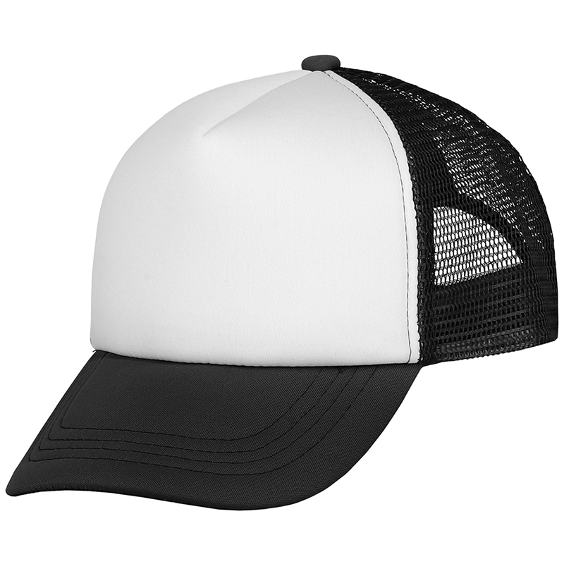 Trucker cap kids-Zwart/wit