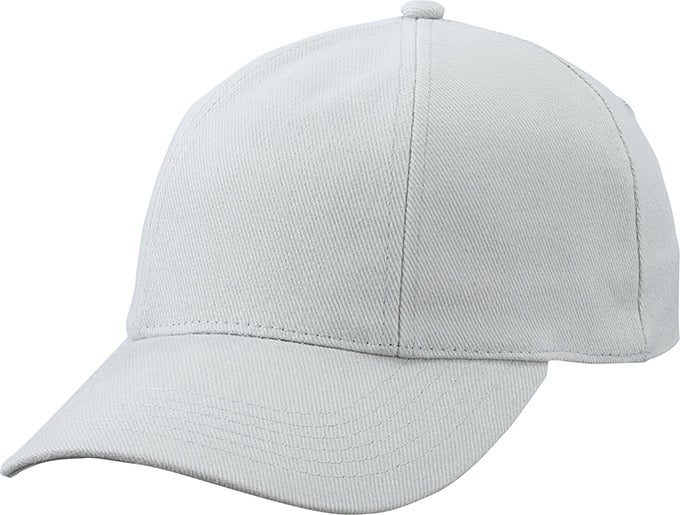 Turned 6 Panel Cap Laminated-Lichtgrijs