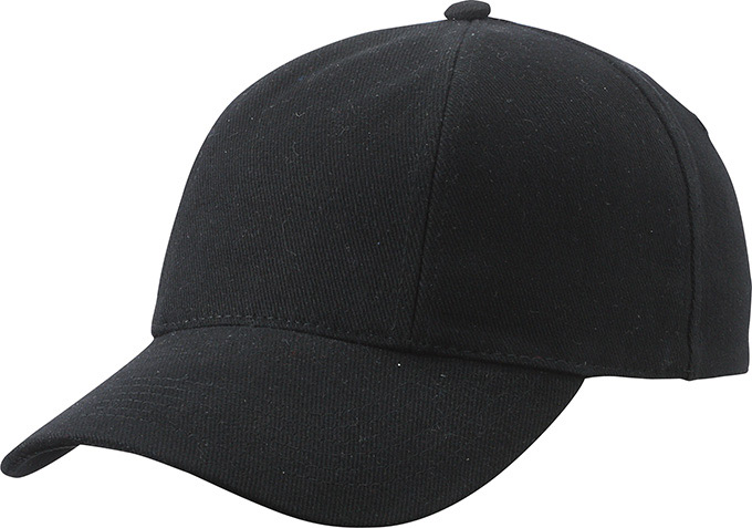 Turned 6 Panel Cap Laminated-Zwart