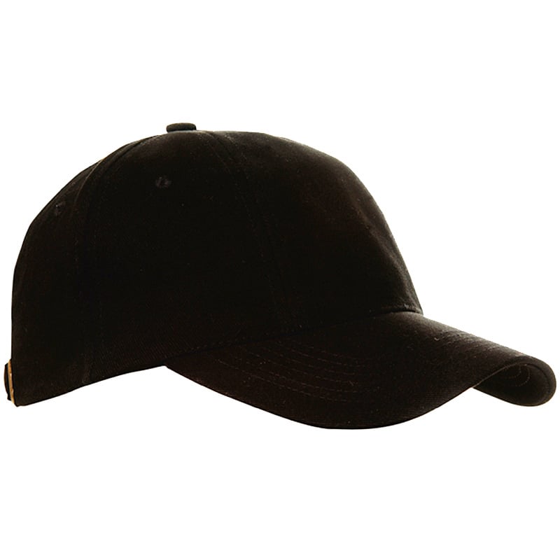 Turned Brushed Cap-Zwart, #000000-1 kleur