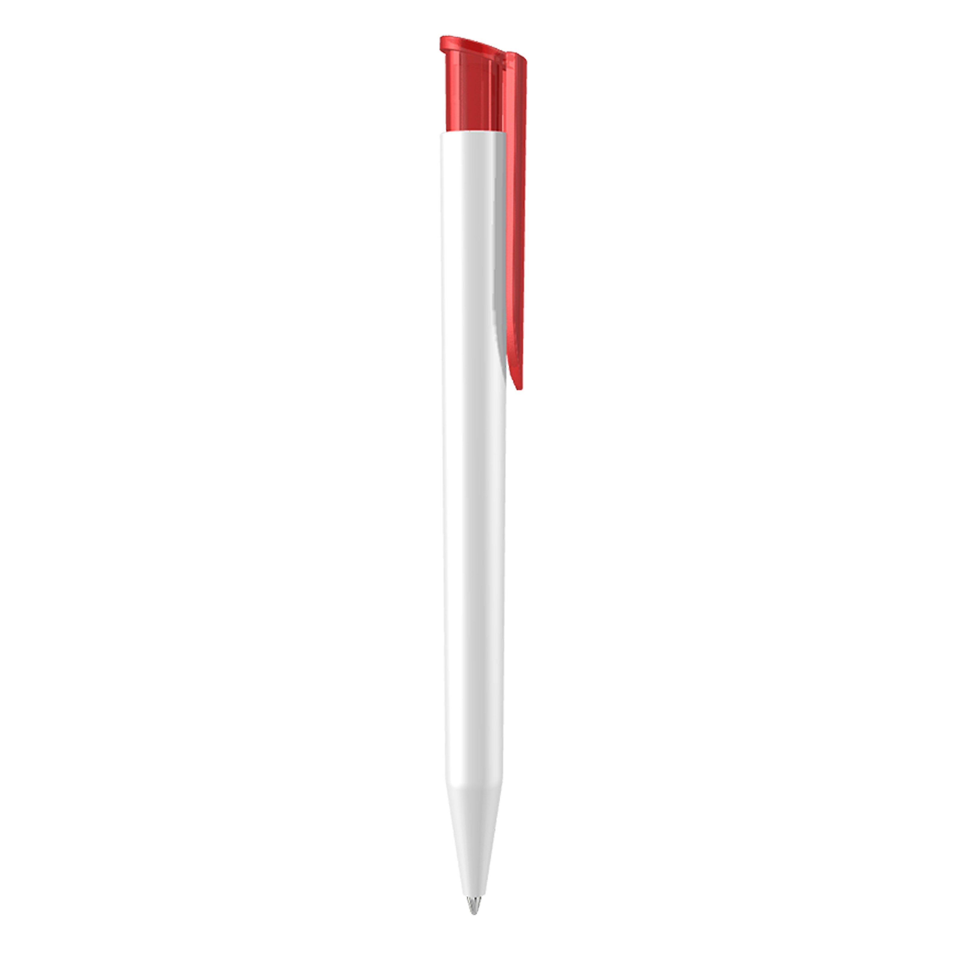 Uma Happy balpen - kunststof - blauwe inkt-Wit / rood