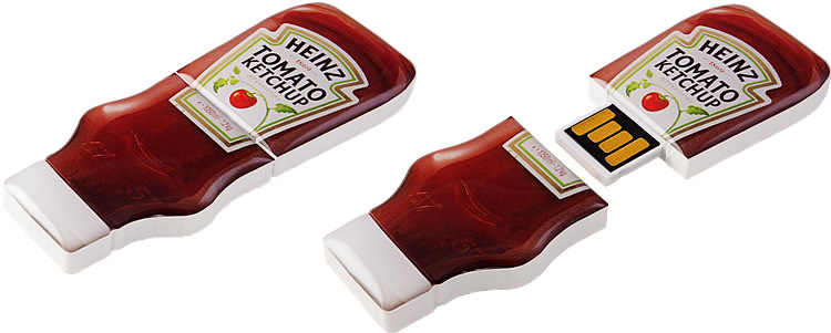 USB-stick eigen vorm 2D (small)-Wit