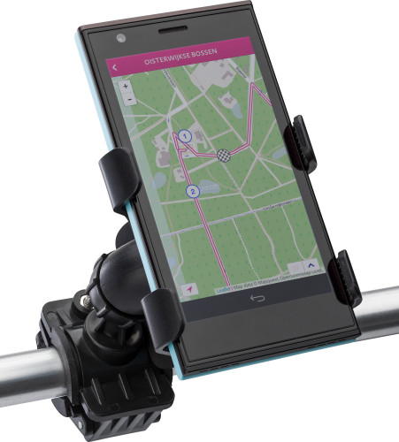 Verstelbare mobiele telefoonhouder voor op de fiets-Zwart