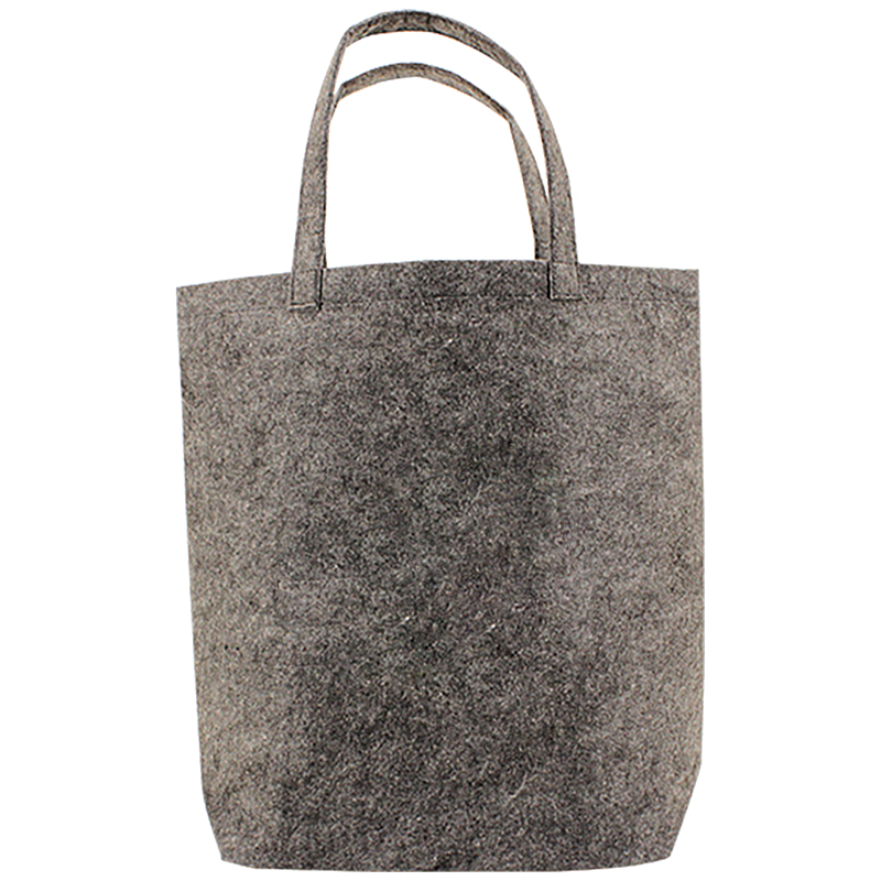 Vilten tote bag-Donkergrijs