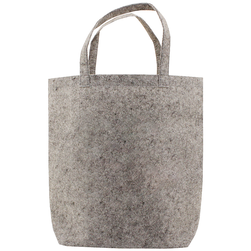 Vilten tote bag-Lichtgrijs