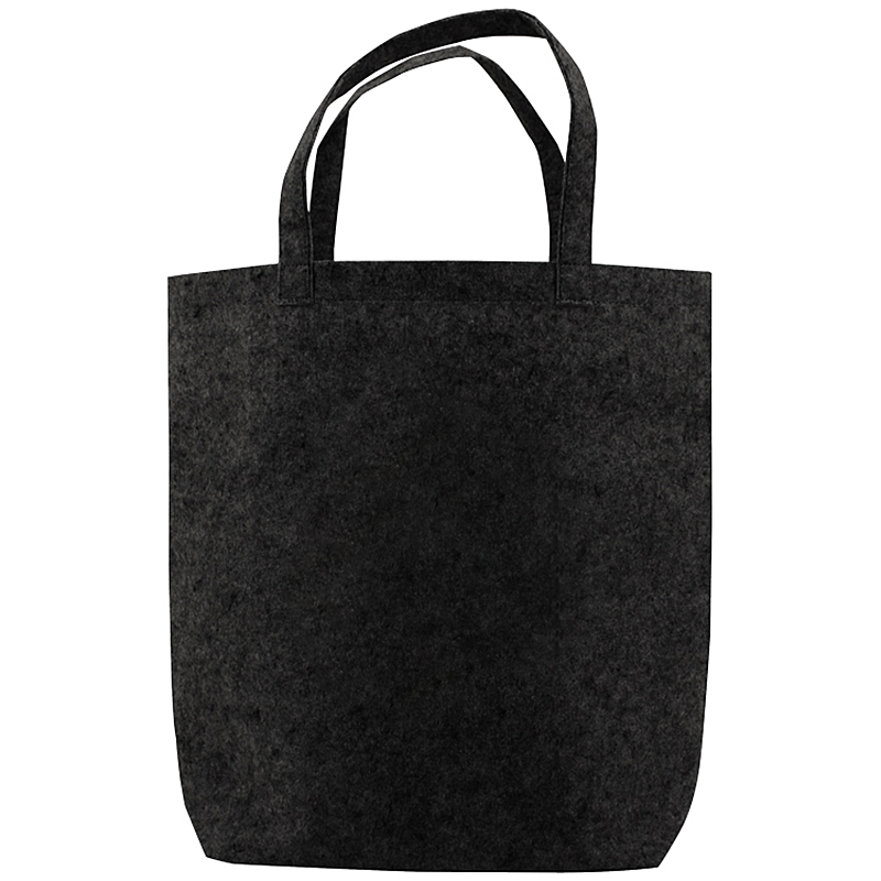 Vilten tote bag-Zwart