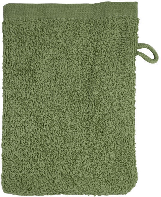 Washandje 16 x 21 cm-Olive green